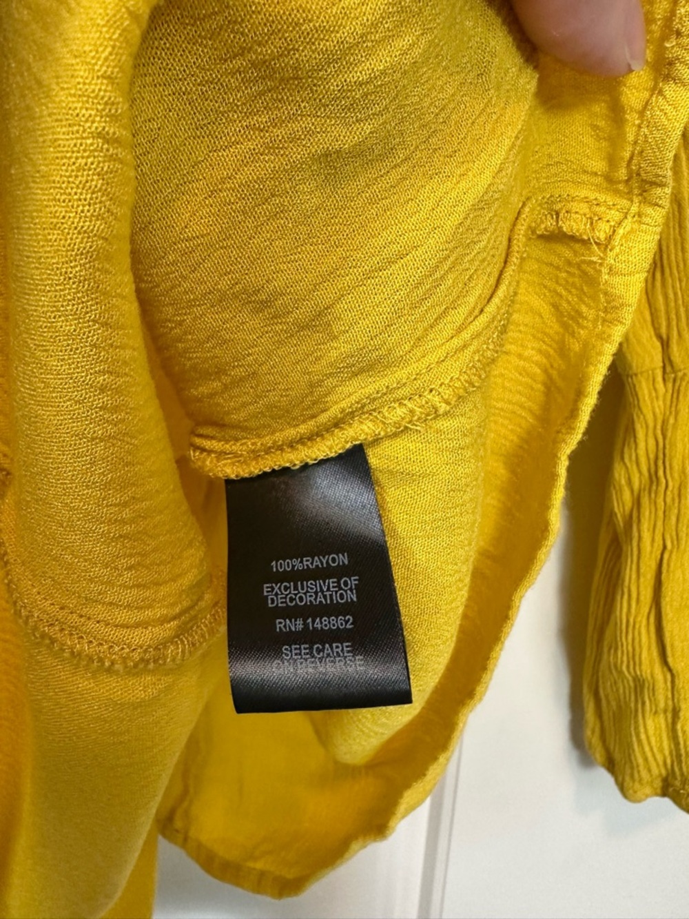 Torrid Lace Up Classic Babydoll Yellow Crinkle Gauze Boho Crochet Blouse Size 2X - Picture 4 of 10